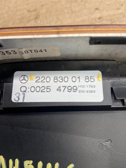 2000-2006 Mercedes S430 S500 W220 AC Heater Climate Control Trim Bezel ah5147 DG5