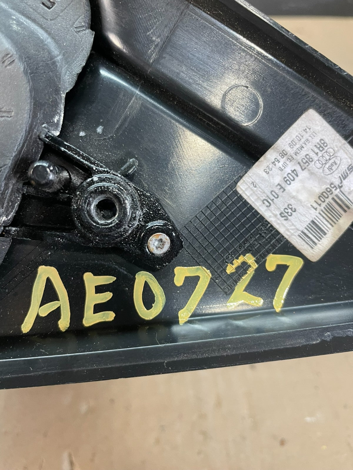 2009 to 2012 Audi Q5 Left Driver LH Side Door View Power Mirror AE0727 DW11