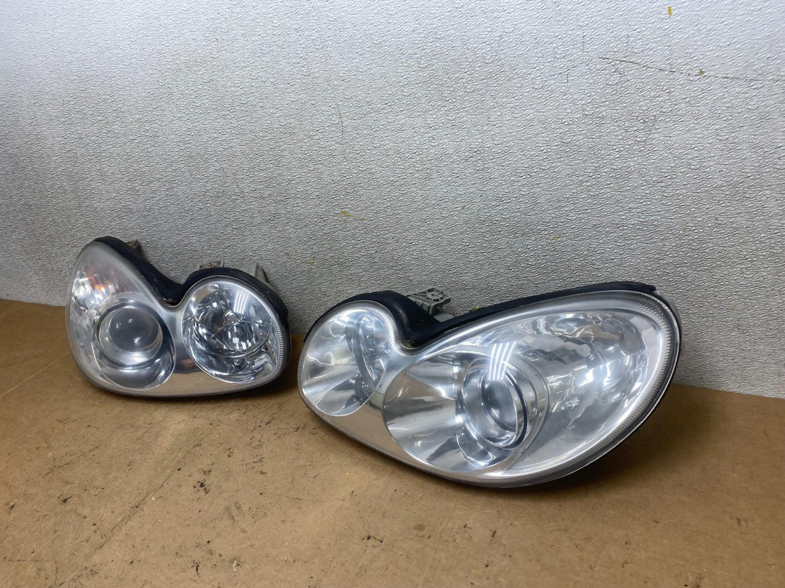 2002 - 2005 Hyundai Sonata Left+Right Headlights Halogen Oem X5654 DW1