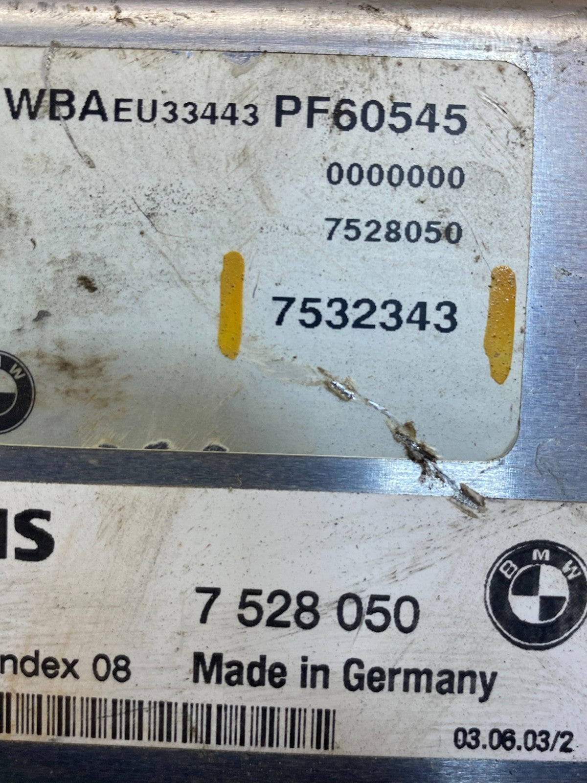 2001 - 2002 BMW 325i 525i ECU ECM Engine Control Module Computer ag1729 DG2