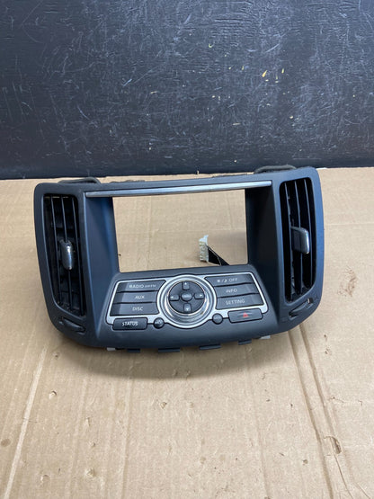 2010 to 2013 Infiniti G37 Radio Player Climate Control Panel Bezel AD7101 DG0