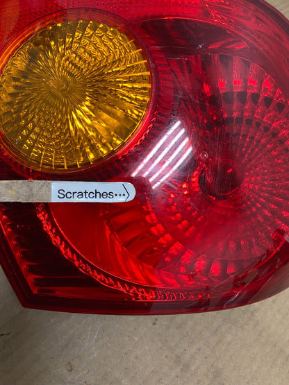 2003 to 2005 Toyota Corolla Left Driver Lh Side Tail Light AA5365 DW3
