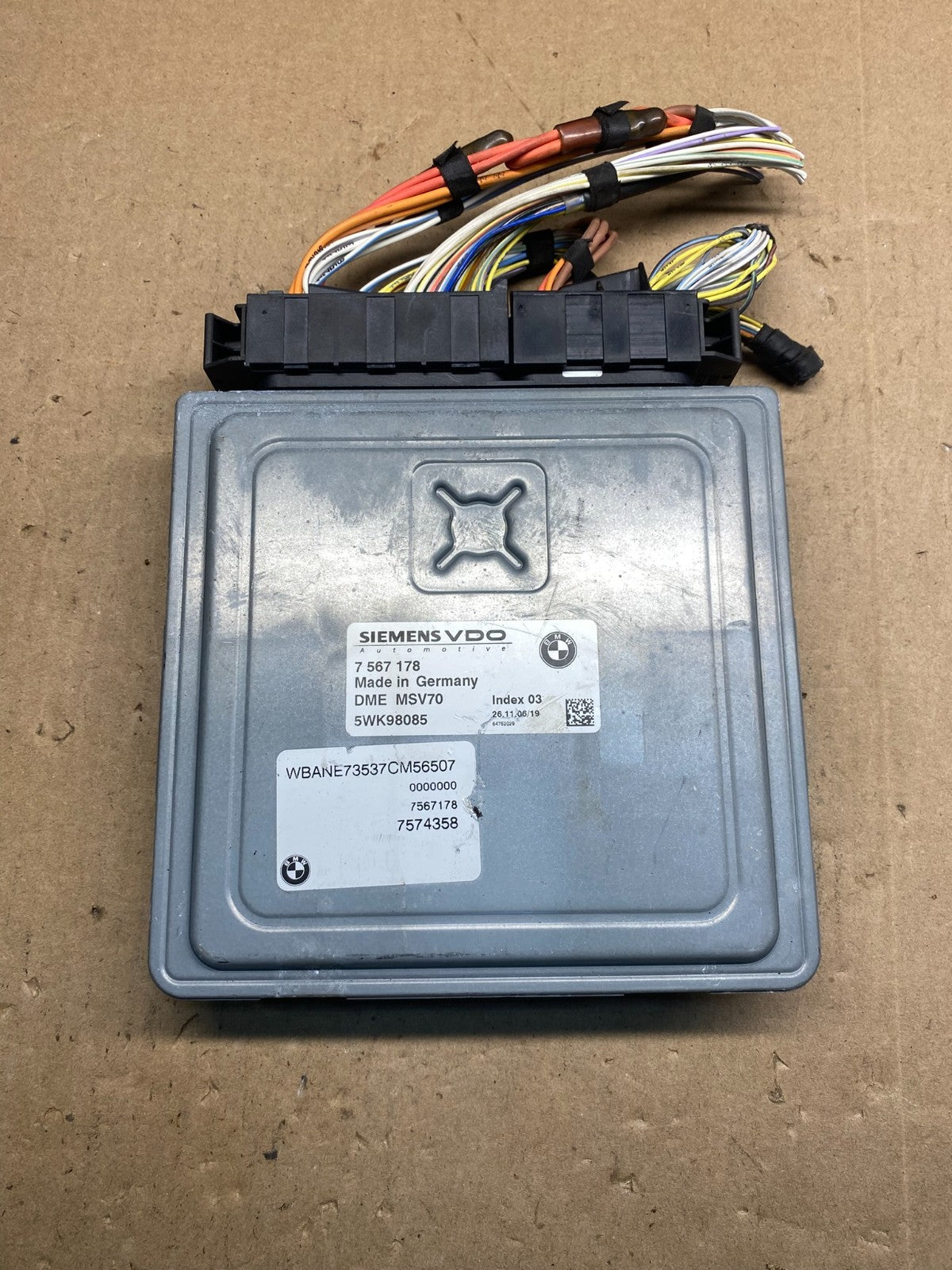 2006-2007 BMW E60 E61 525i 530i ECU ECM Engine Control Module 7567178 AE7488 DW0