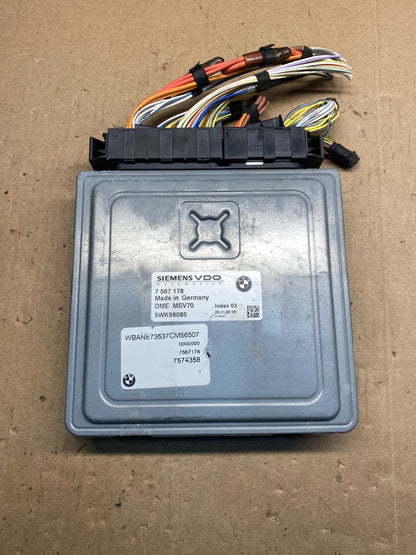 2006-2007 BMW E60 E61 525i 530i ECU ECM Engine Control Module 7567178 AE7488 DW0