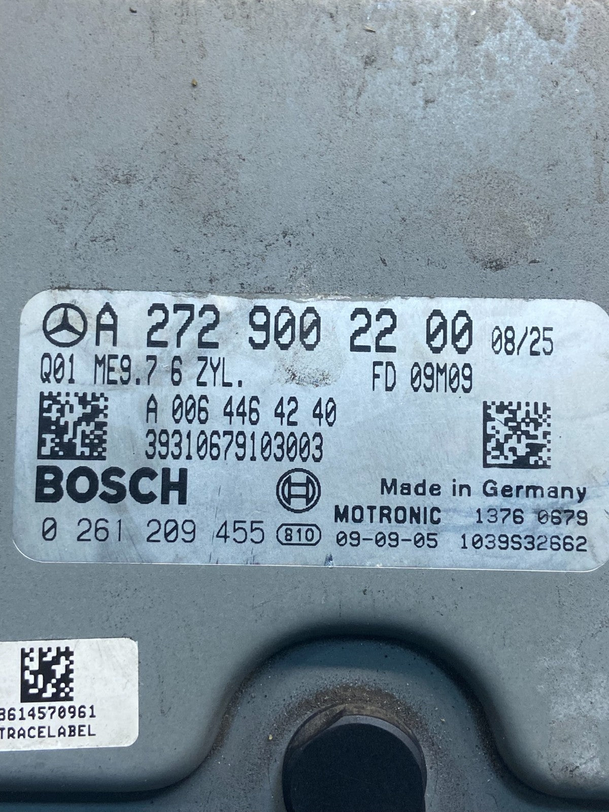 2006 to 2009 Mercedes R350 ML350 Engine Computer Module ECM ECU ae2429 DG2