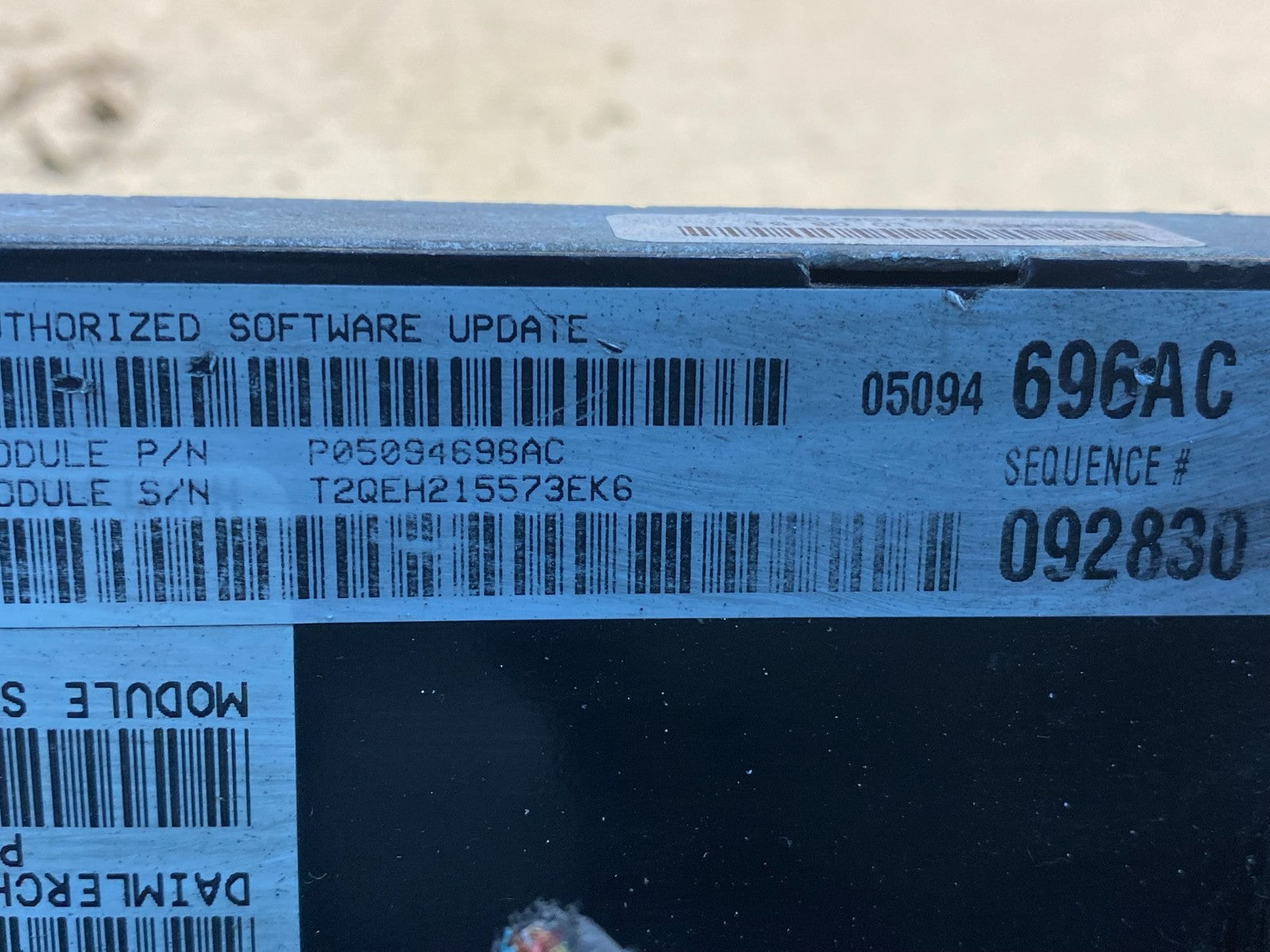 2006 Dodge Magnum Charger 300 3.5L Engine Control Unit ECU ae0018 DG2