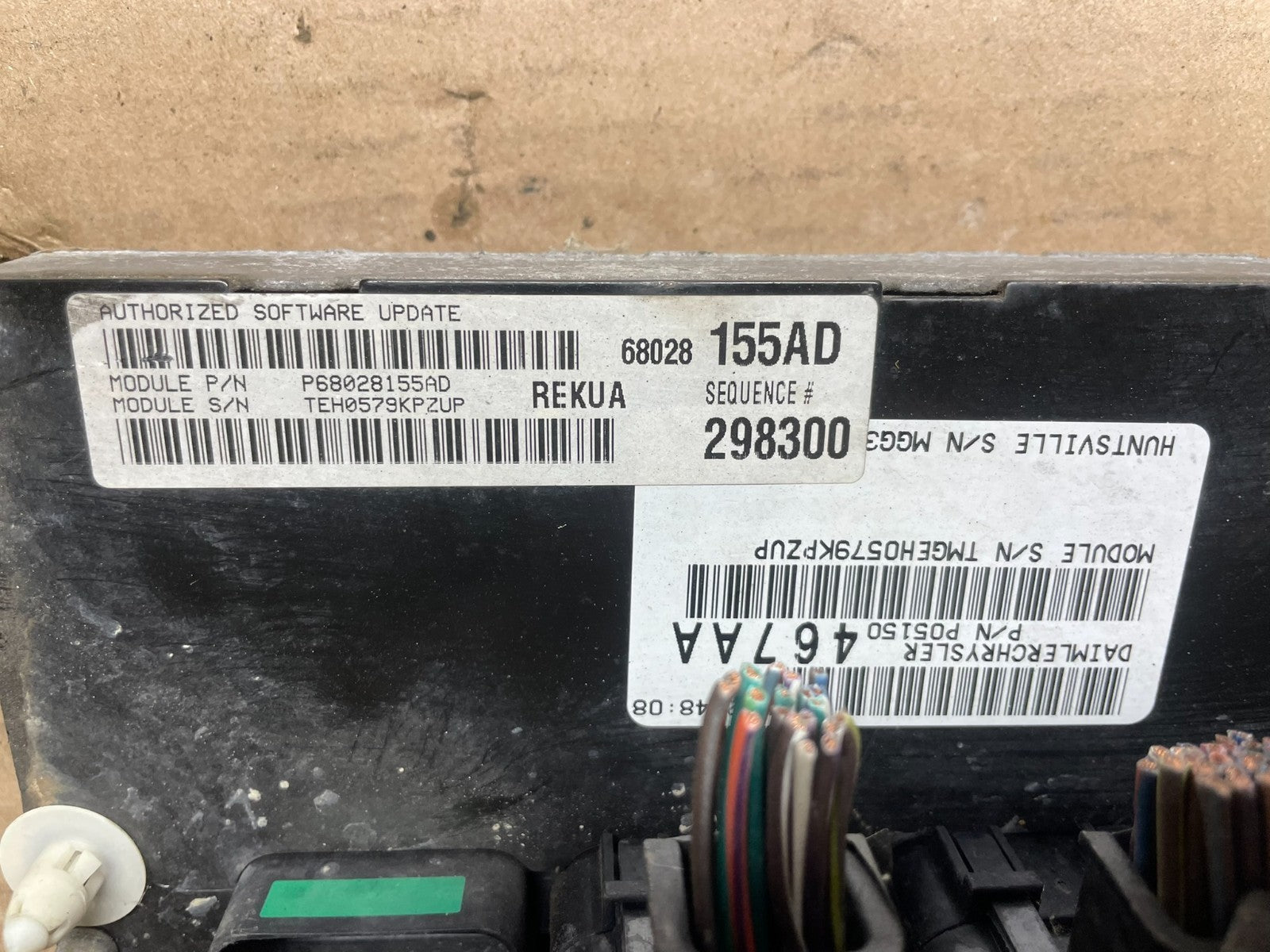 2009 to 2010 Jeep Grand Cherokee Computer Engine Control p68028155ad P7566 DG2