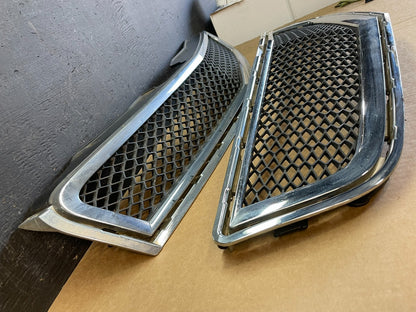 2009-2012 Chevrolet Traverse Chrome Upper Lower Grill Grille Set AC9955 DG2