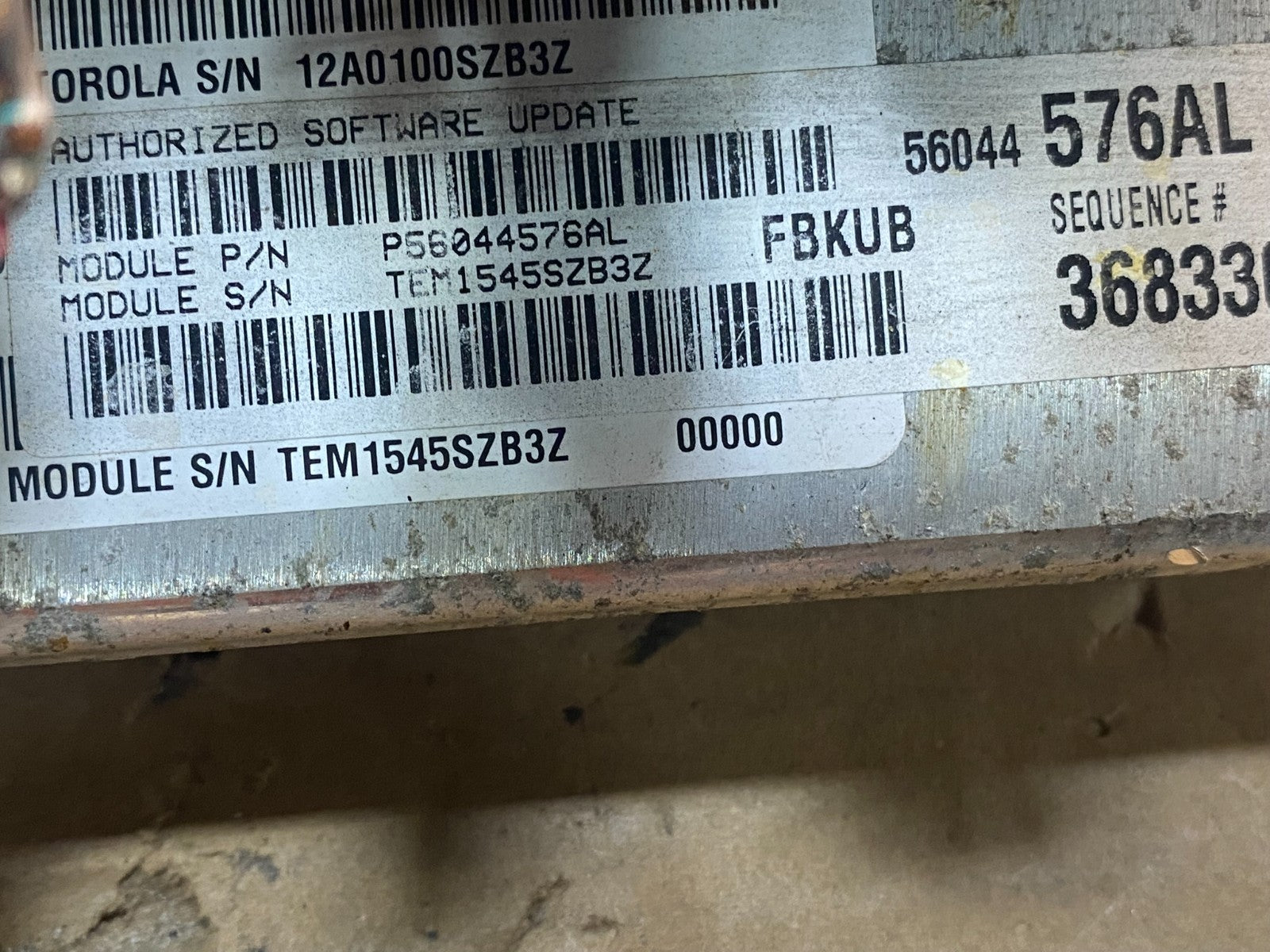 2005 Jeep Liberty 3.7L Engine Computer Module ECM PCM ECU AD9362 DG2