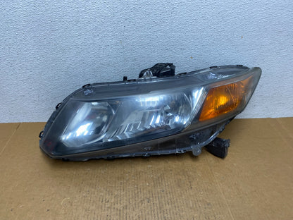 2012 Honda Civic Left Driver LH Headlight Halogen AD9335 DW0