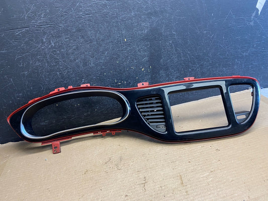 2013 - 2016 Dodge Dart Dash Speedometer Cluster Radio Trim Bezel Black AH3835 DG0