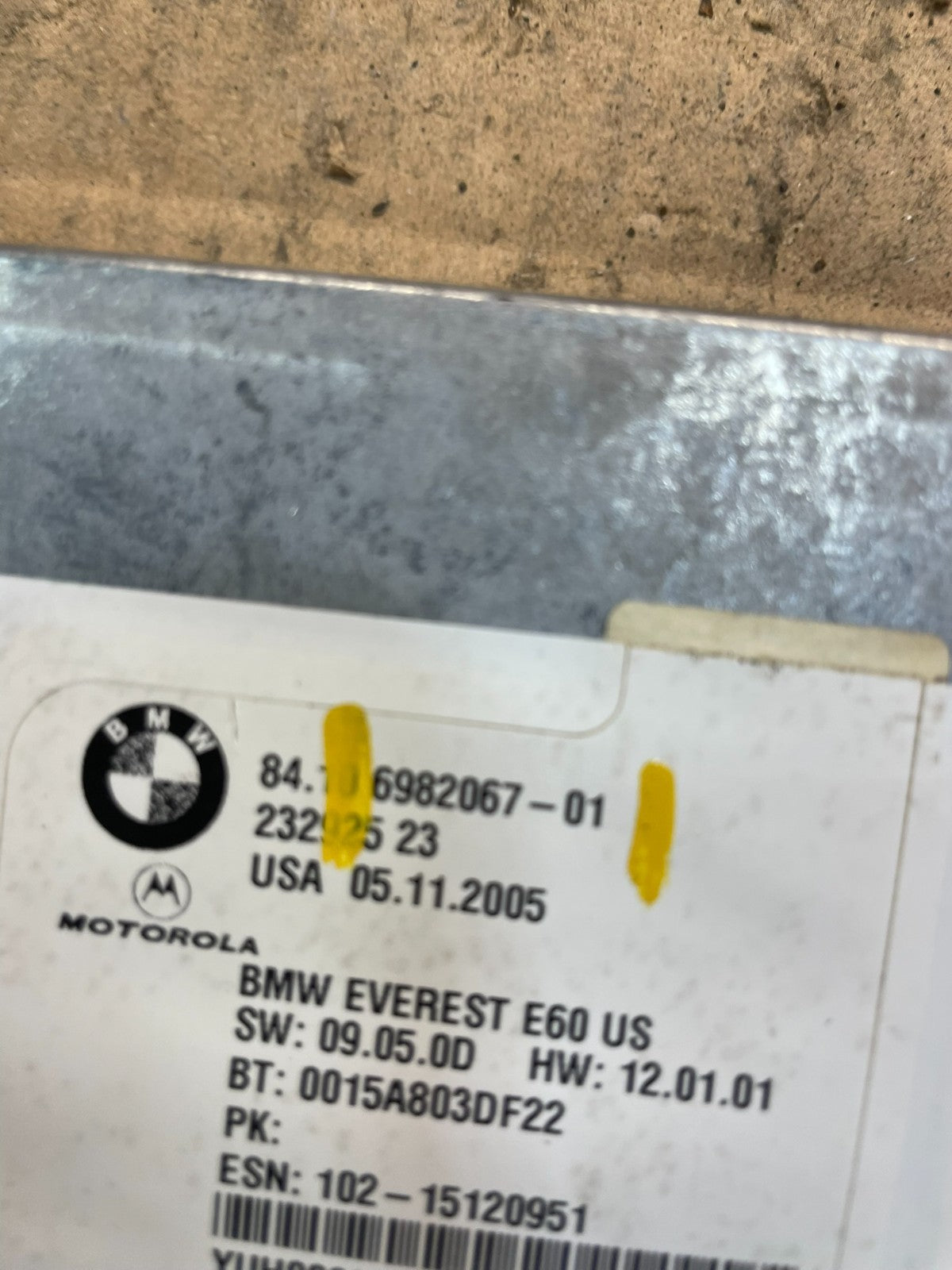2004 to 2010 Bmw Bluetooth  Control Module Computer Telematics OEM T7442 DG5
