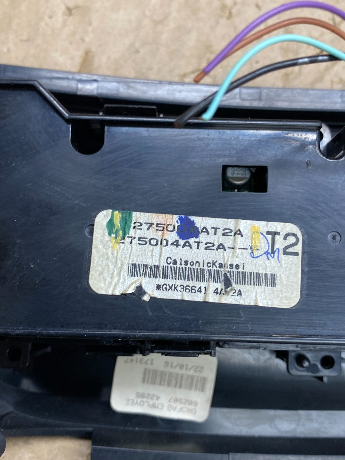 2015-2017 Nissan Sentra Climate Control Unit Heater Ac Temperature AB9145 DG5
