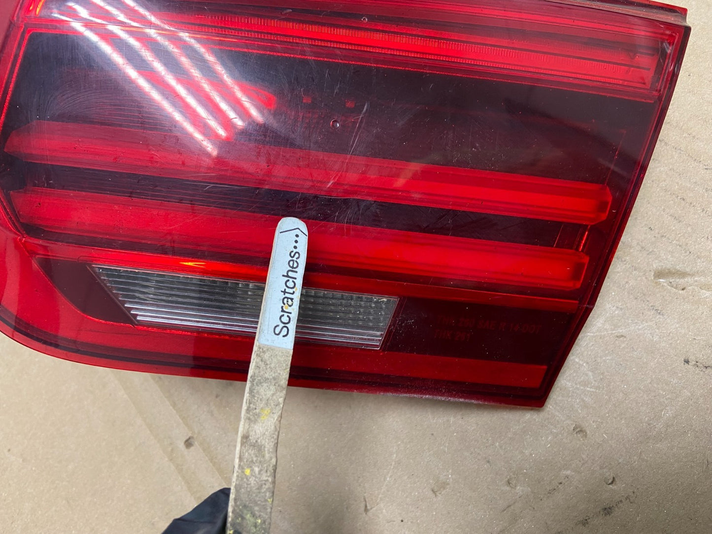 2016 to 2018 BMW 3 328i 330i F30 Right Passenger RH Tail Light Inner AB6836 DG3