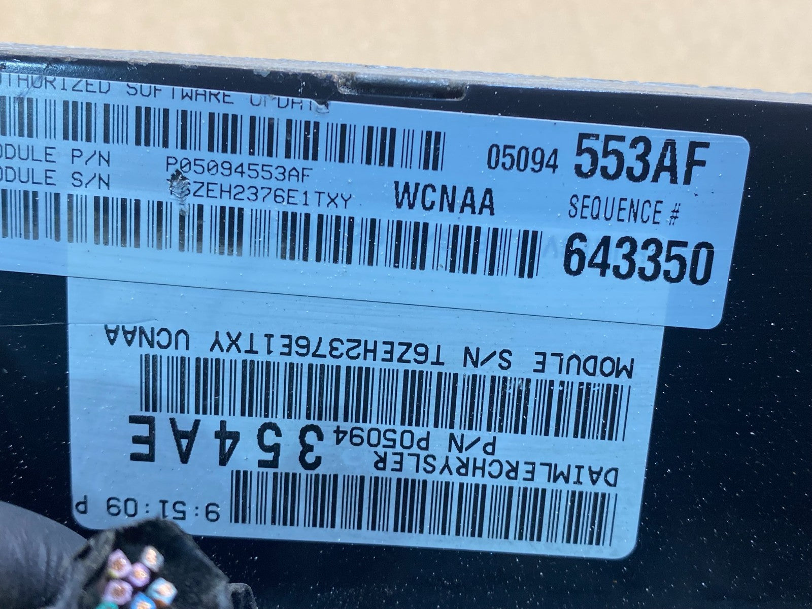 2007 Dodge Dakota 4.7L ECU ECM Engine Computer Module AF8949 DG2