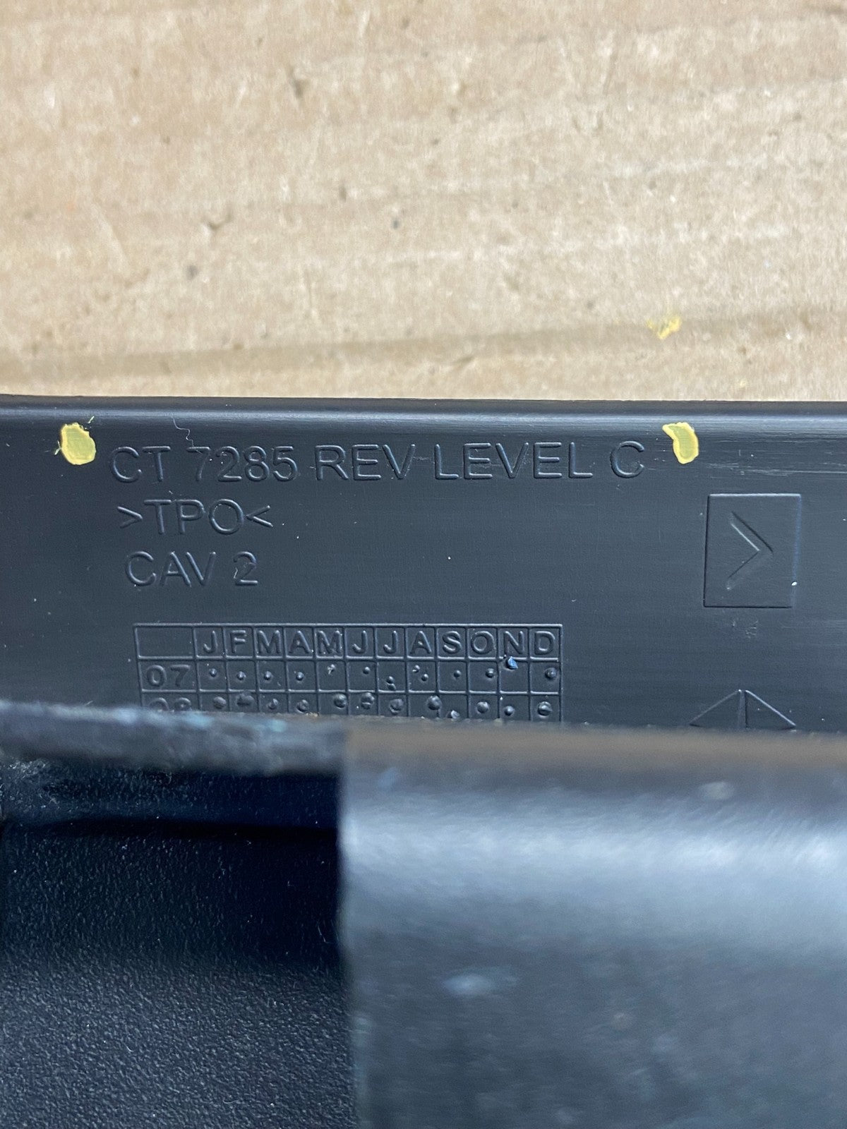 2005 to 2007 Jeep Grand Cherokee Glove Box Door Slate AH3485 PS4