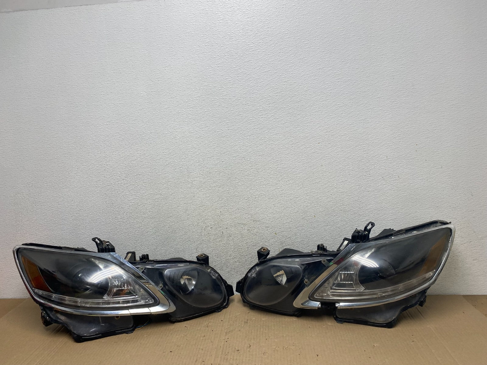 2006 - 2011 Lexus GS430 GS350 Left+Right Set Xenon Hid Black Headlight AE9580 DG0