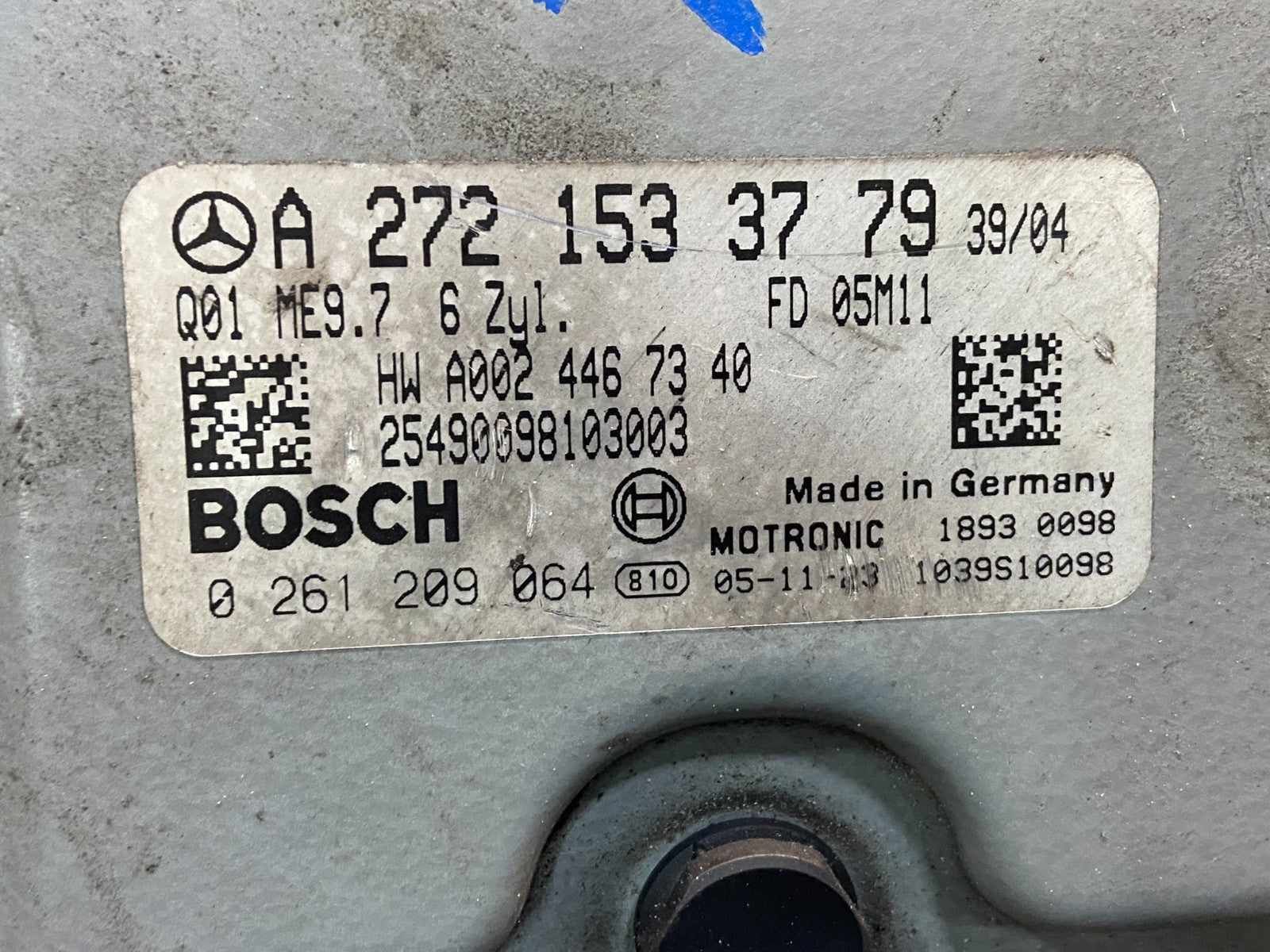 2006 to 2009 Mercedes 3.5L ECU E350 ML350 R350 Engine Computer Module ae4626 DG2