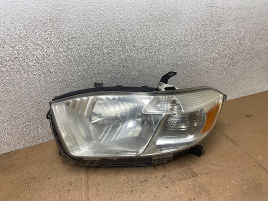 2008 - 2010 Toyota Highlander Left Driver LH Halogen Headlight AA6691 DW0
