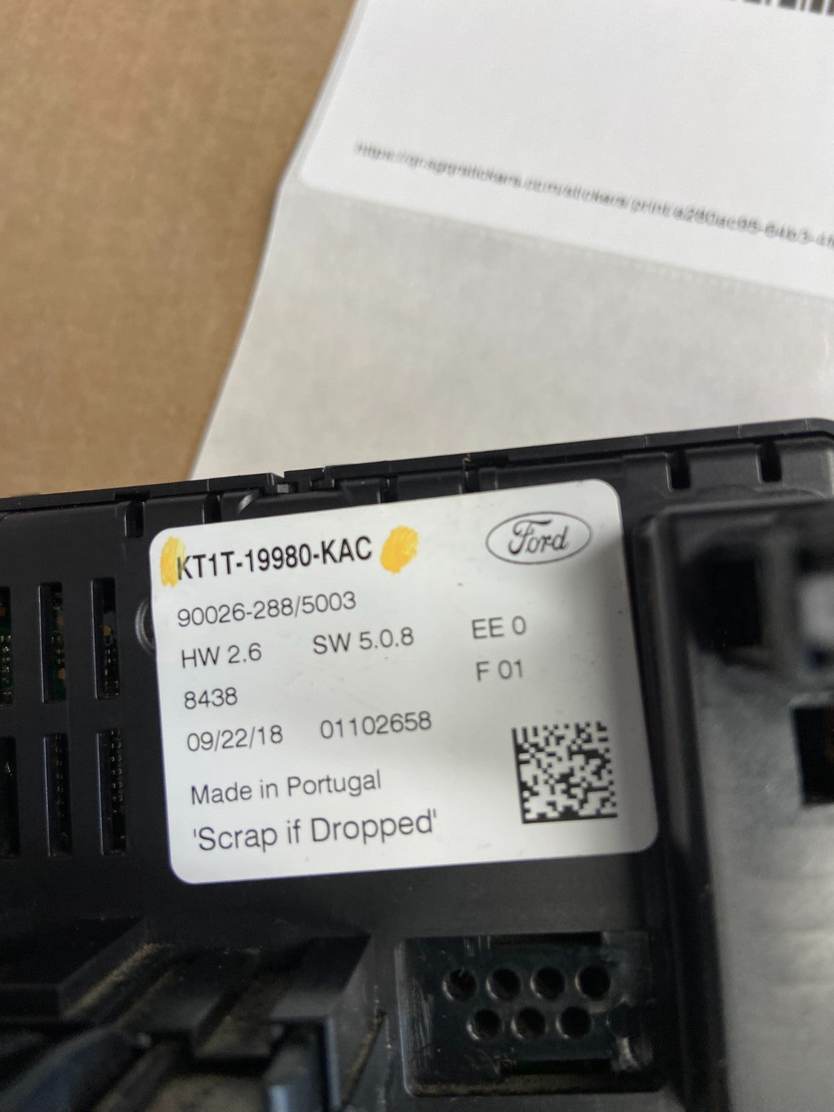 2019 - 2020 Ford Transit Connect A/C Heater Climate Control W/Bezel AG5084 DG4