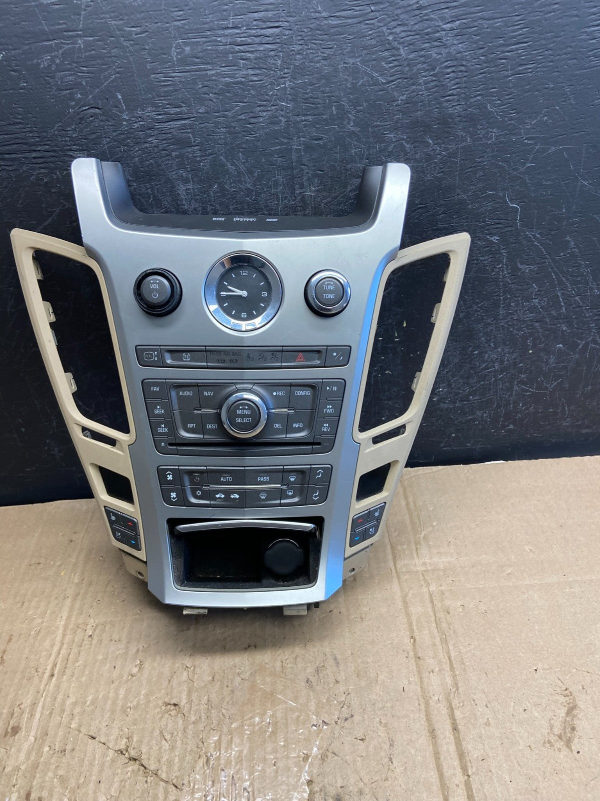 2008-2012 Cadillac CTS A/C Heater Radio Climate Control Panel Bezel OE AE1996 DG1