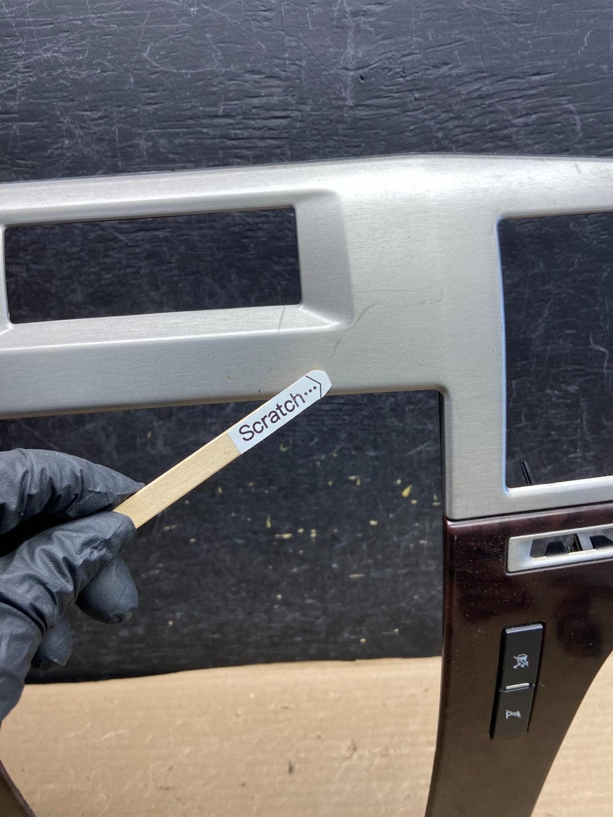 2007-2014 Cadillac Escalade Center Dash Trim Radio Bezel Vent Wood AH3705 DG1