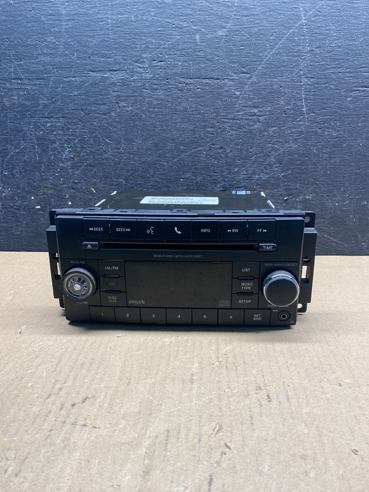 2007-2012 Chrysler Dodge Jeep Ram Radio CD MP3 AUX Receiver AG1828 DG0