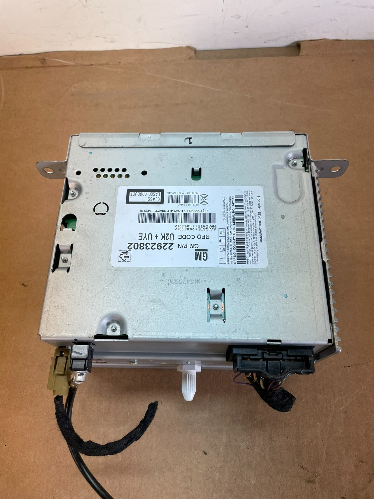 2013 2014 Chevrolet Malibu Radio CD Player Receiver Stereo Audio AM FM AG0793 DG7