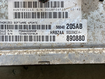 2002 Dodge Ram 4.7L Engine Computer Module ECM P56040205ab ECU AG7088 DG2