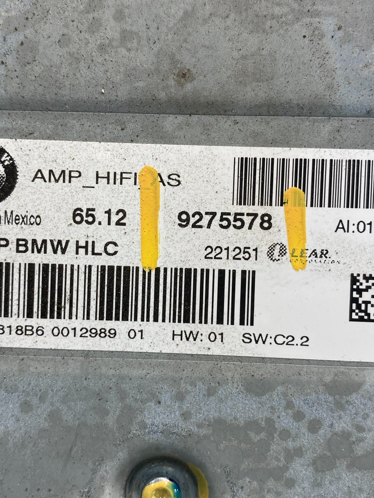 2011-2014 BMW X3 HiFi Lear Radio Audio Amplifier Amp AD7313 DG2