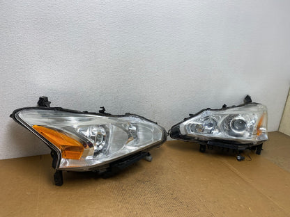 2013 to 2015 Nissan Altima Left+Right Side Set Halogen Headlights AE0305 DW2