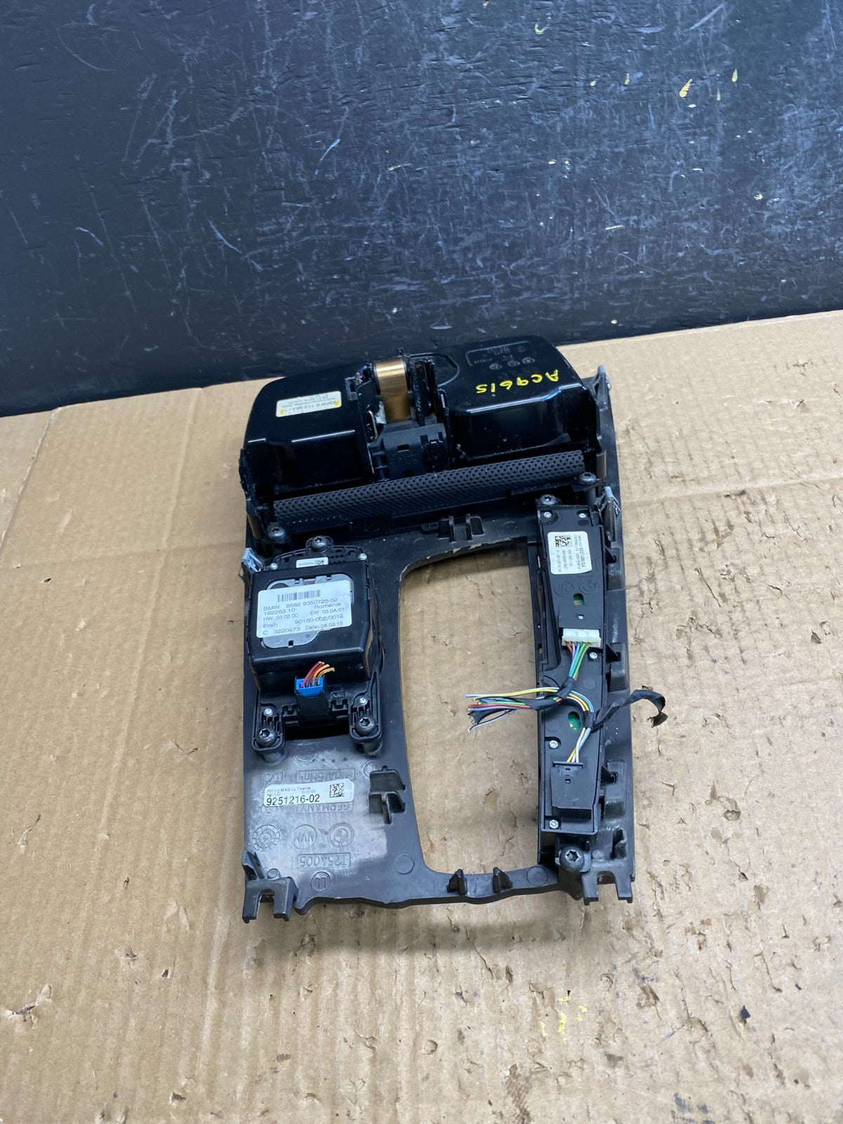2009 to 2015 BMW F01 740i 750i Center Console Wood Trim Mode Switches AC9615 DG3
