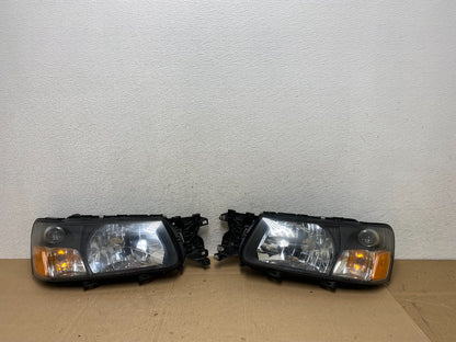 2003 2004 Subaru Forester Left+Right Headlights Halogen DEPO AE5075 DW0