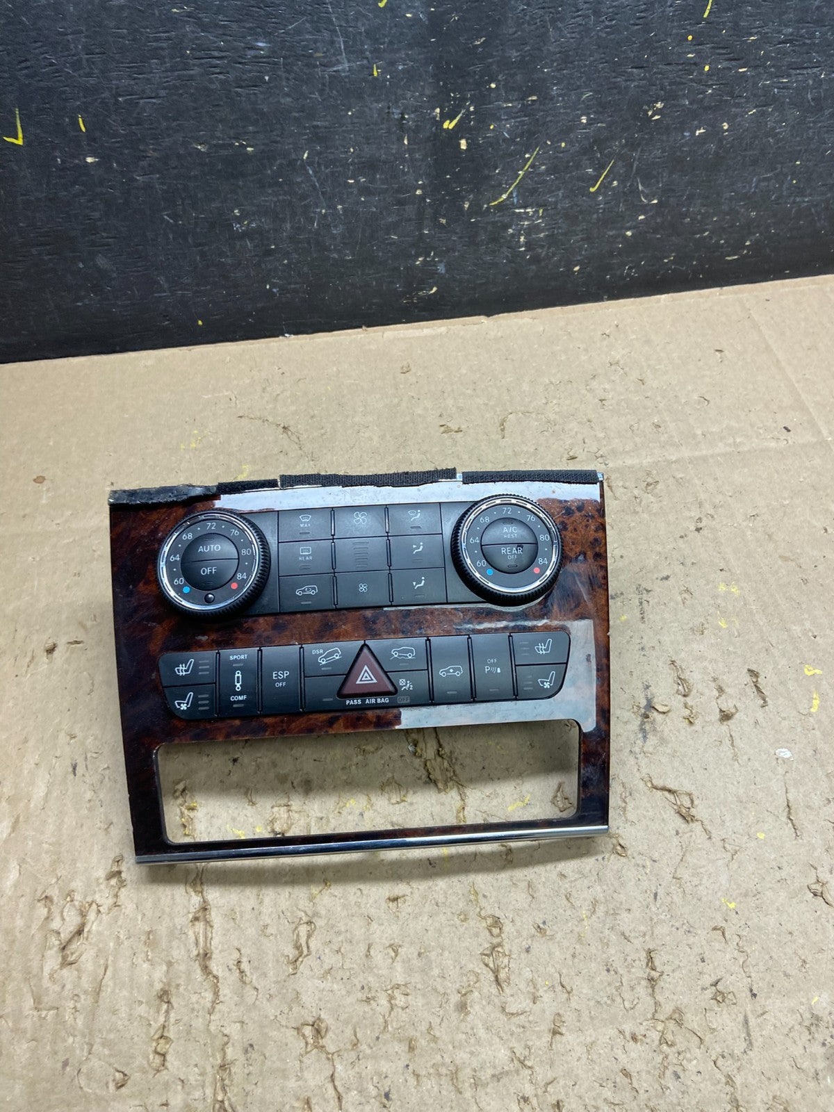 2007-2012 Mercedes X164 GL350 GL450 Climate Control Bezel Wood Switch U5685 DG0