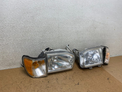 1999-2004 Nissan Pathfinder Left+Right Side Set Halogen Headlights Oem S9330 DW2