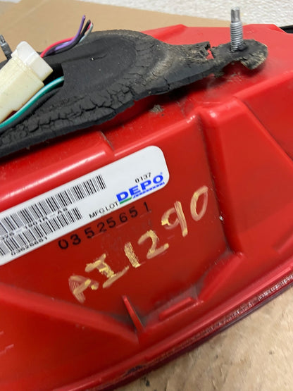 2007 to 2013 Infiniti G35 G37 Sedan Right Passenger Rh Tail Light DEPO AI1290 LK6