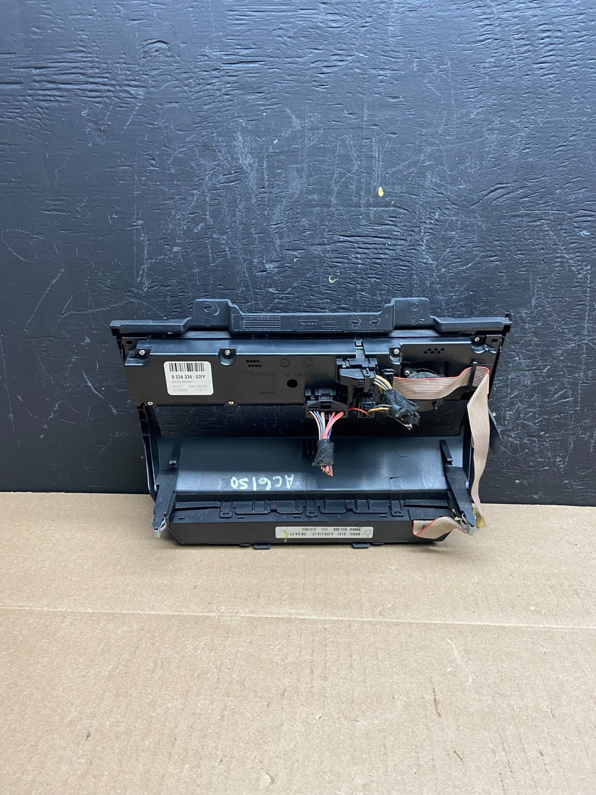 2007-2013 Bmw X5 AC Heater Climate Control Temperature Panel Trim Oem AC6150 DG3