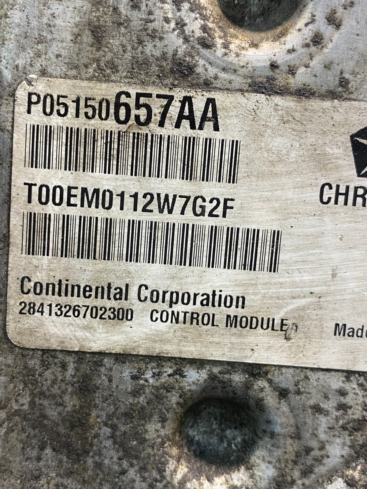 2012 Dodge Avenger Engine Computer Control ECM ECU AE6289 DW2