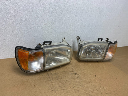 1999-2004 Nissan Pathfinder Left+Right Side Set Halogen Headlights Oem AC3301 DW2