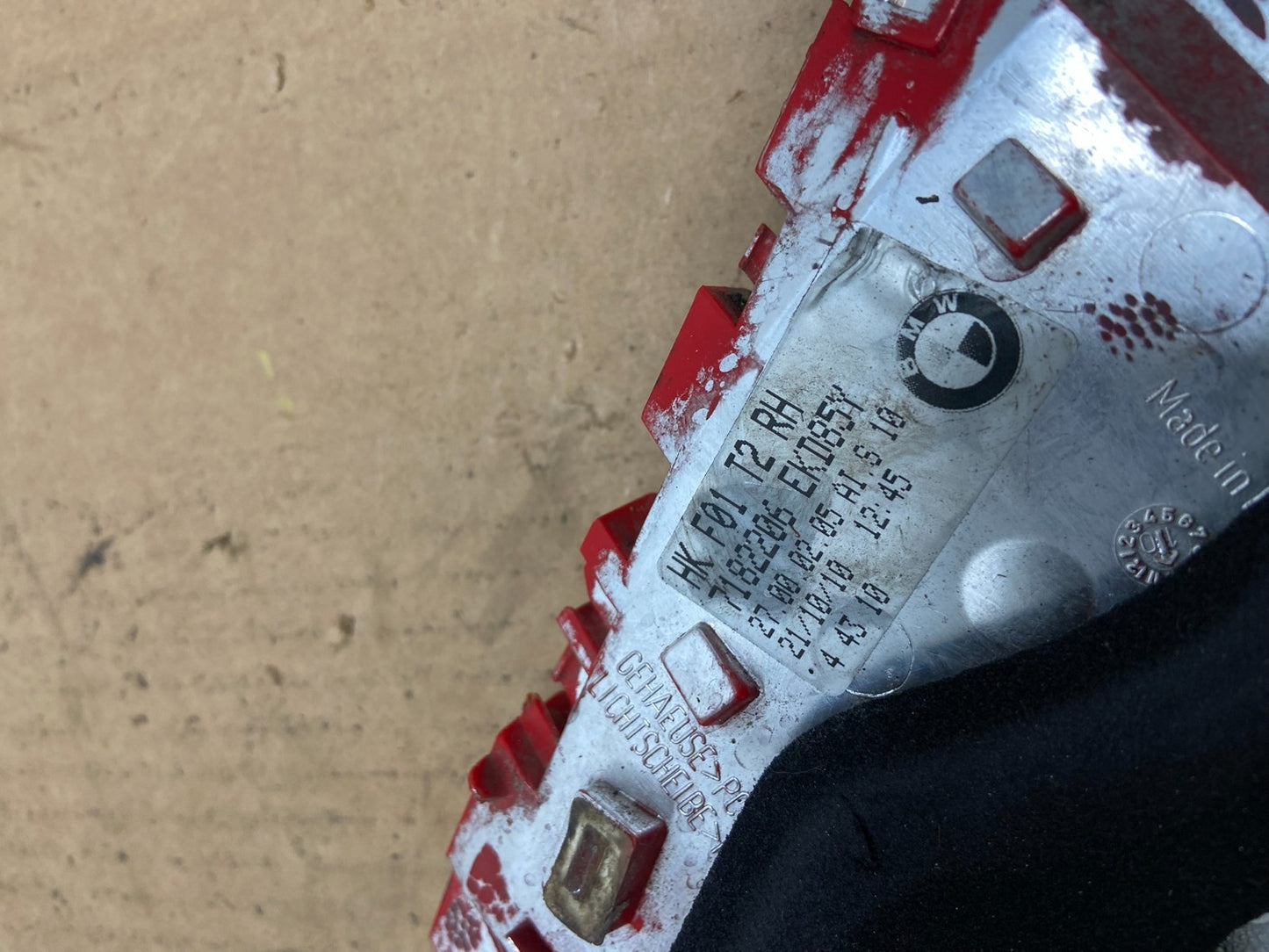 2009 - 2012 Bmw 7-Series F01 F02 750i Right Passenger Inner Tail Light AC8541 DW6