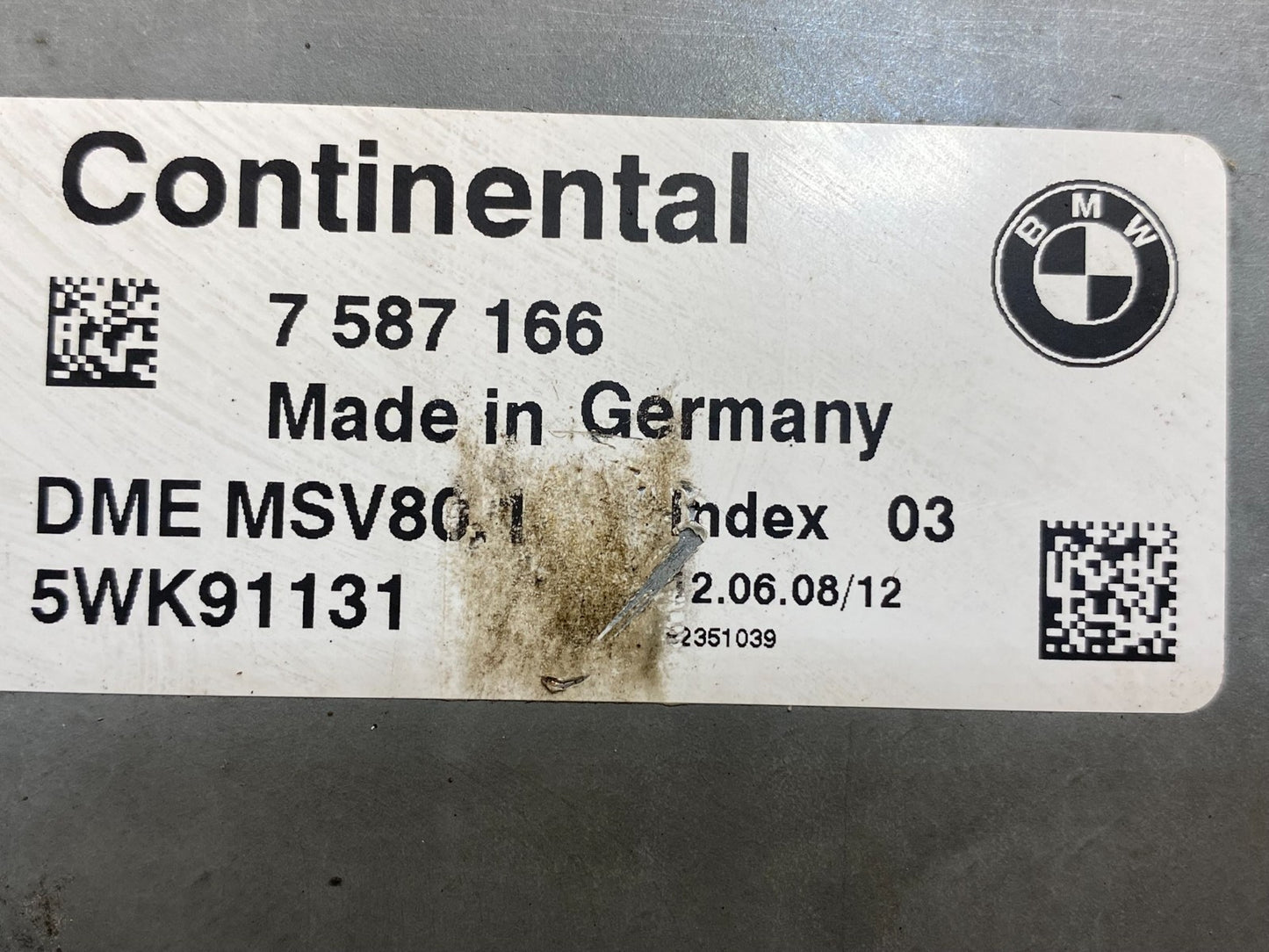 2008 - 2010 BMW 328i 528i E90 ECM ECU Engine Computer 7587166 AF8886 DG2