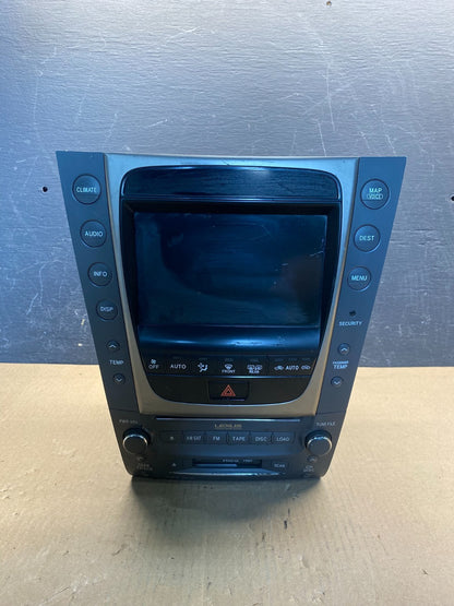 2007 2008 Lexus GS300 GS350 GS430 CD Player Screen Radio AM/FM AG1816 DG0
