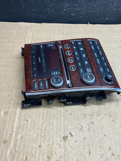 2005 to 2006 Infiniti G35 Radio Player Climate Control Panel Bezel AE1753 DG2