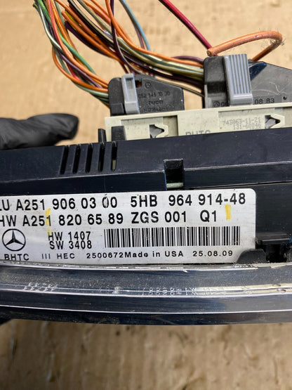 2007-2012 Mercedes X164 GL350 GL450 Climate Control Bezel Wood Switch AC6819 DG4