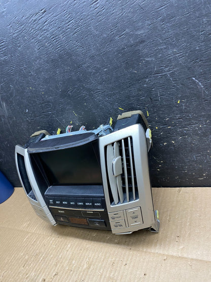 2007 to 2009 Lexus RX400H Radio Navigation Screen Climate Control OEM V1580 DG2