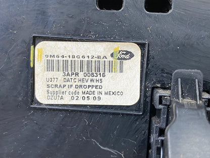 2009 to 2012 Ford Escape Ac Heater Climate Radio CD Player Control Oem z4419  DG6
