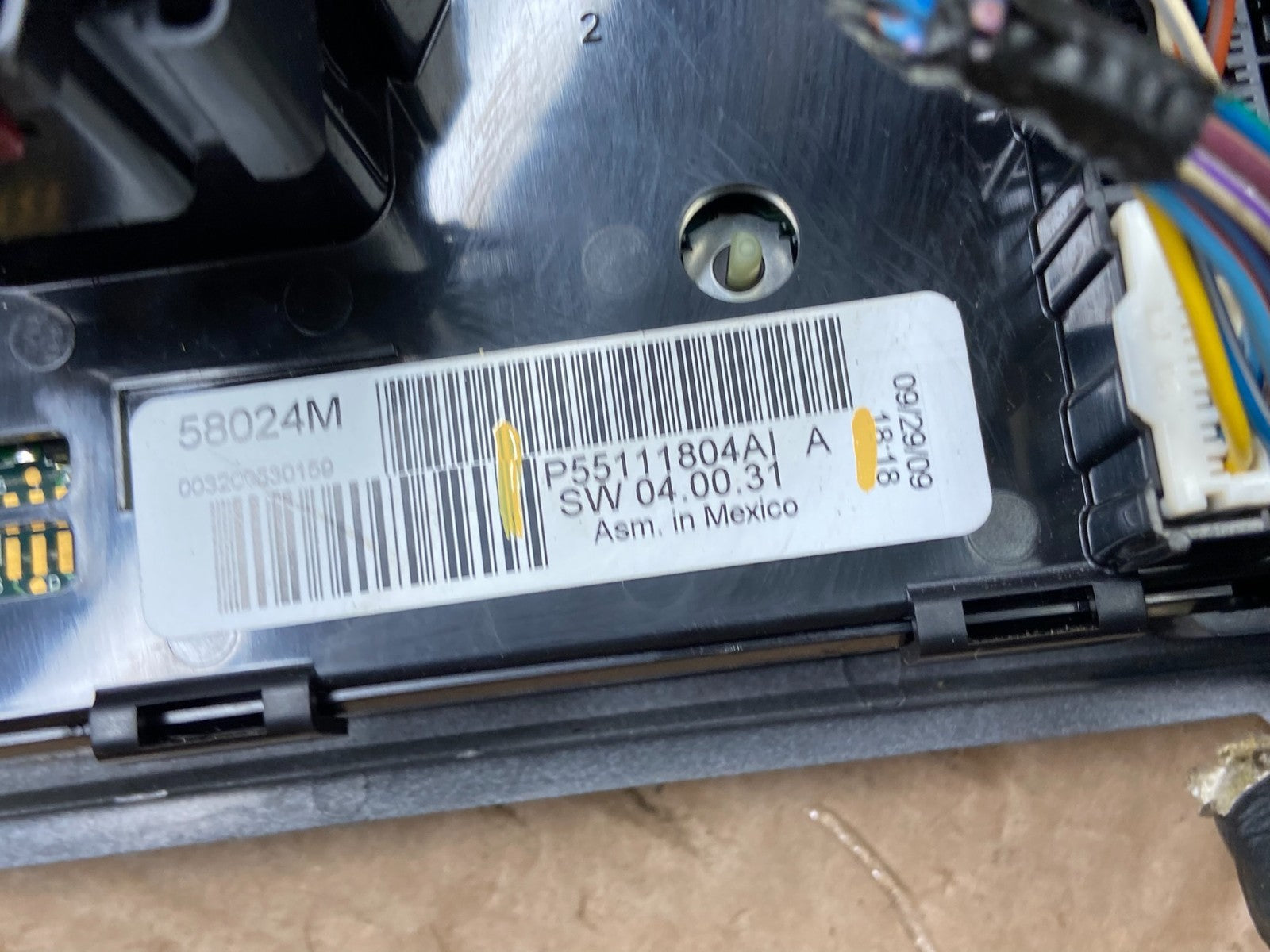 2008-2010 Dodge Grand Caravan Radio Bezel Climate Control Heat Heater y2556 DG7