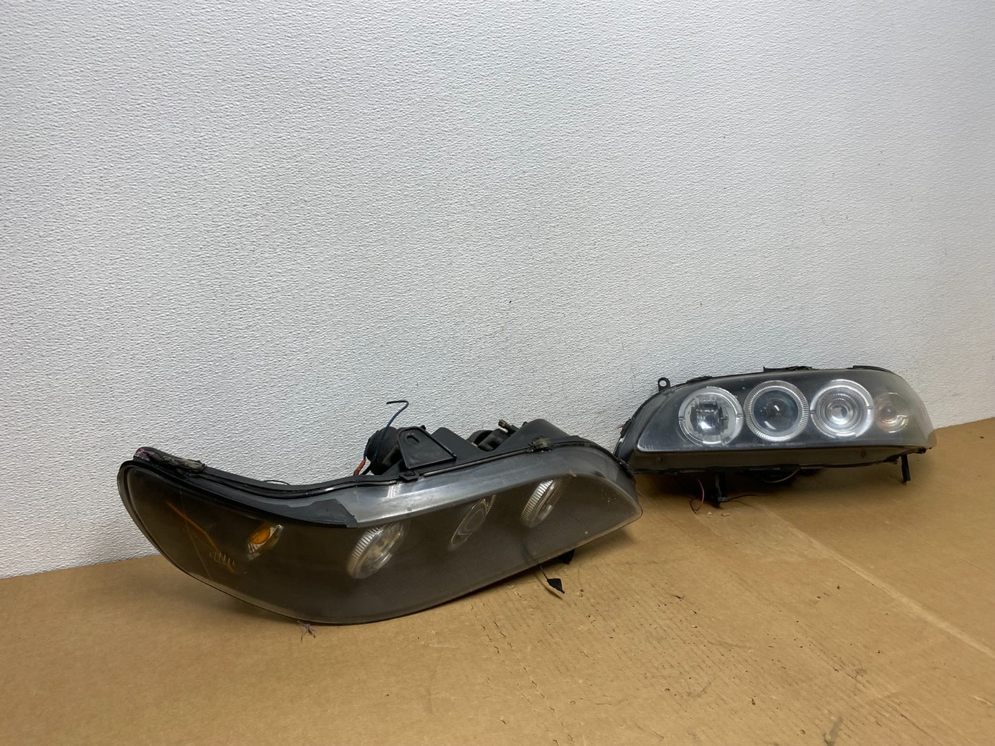 1998=2002 Honda Accord Black Left+Right Set Side LED Black Headlights ac8449 DG2