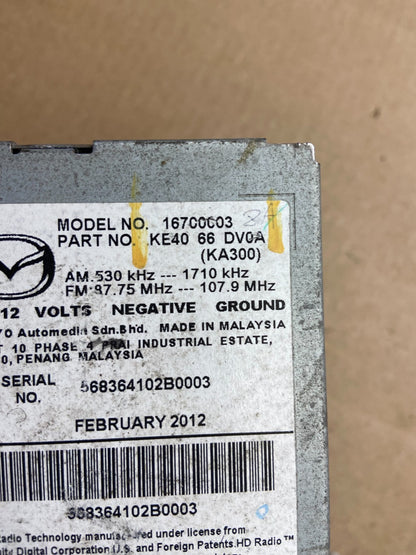 2013 - 2015 Mazda CX5 CX-5 Radio Navigation Player Screen Display AC6139 DG6