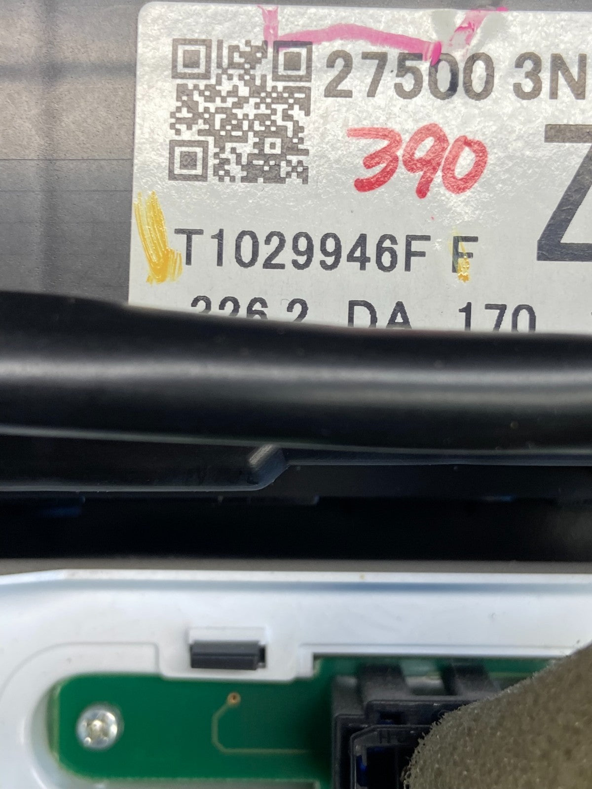 2013 - 2015 Nissan Leaf Climate Control Radio Bezel Trim AF2582 DG7